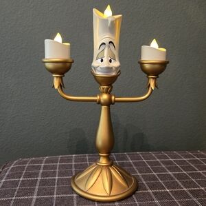 Disney Parks Beauty and The Beast Light Up Lumiere Candlestick Figurine